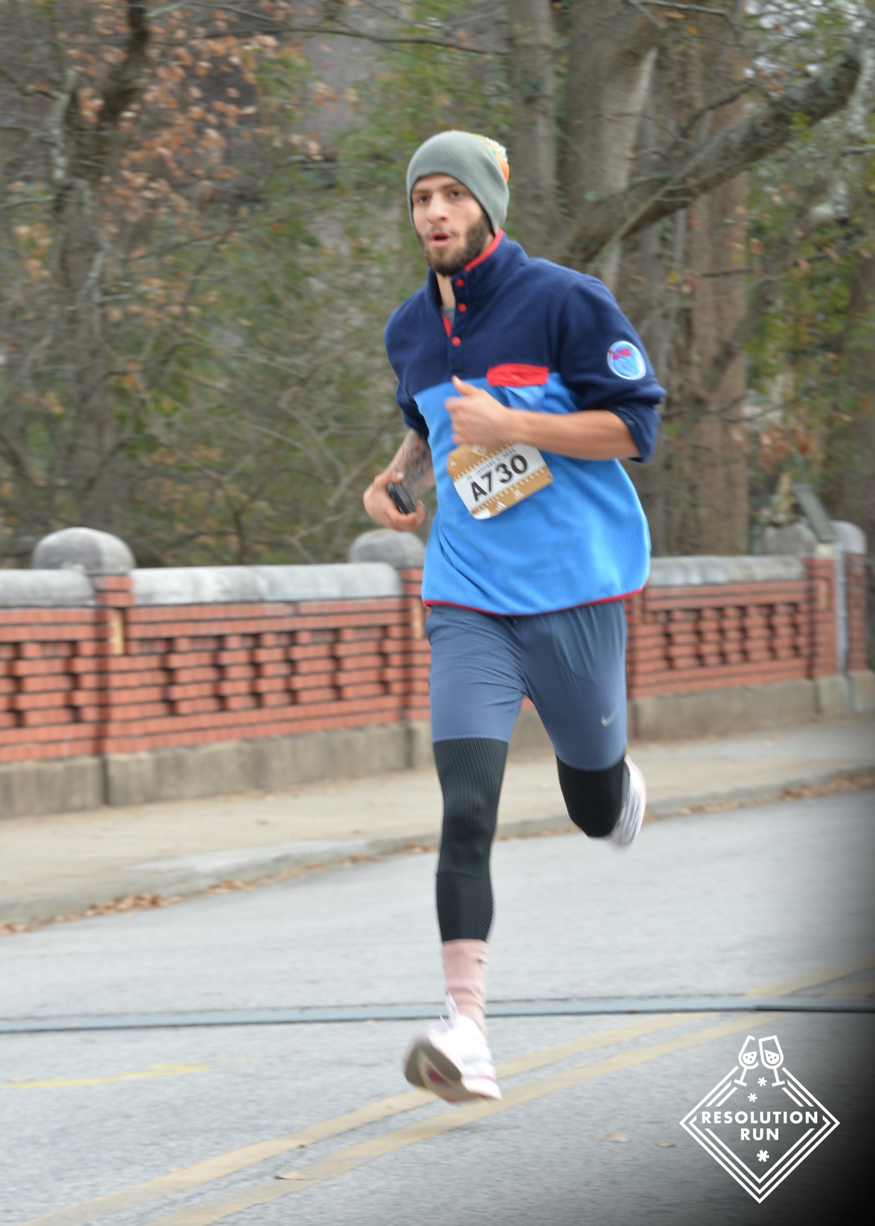 Chris competing in a race