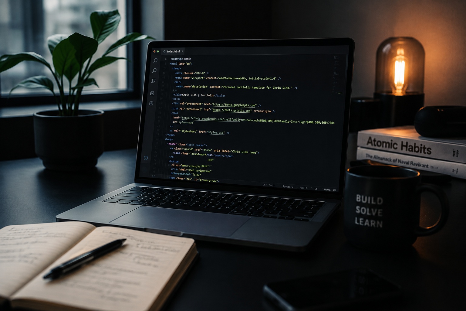Code displayed in Visual Studio Code